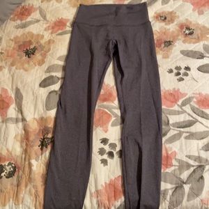 Lululemon wunder under high rise gray leggings